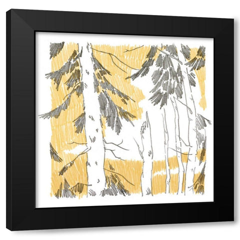 Northwood IV Black Modern Wood Framed Art Print with Double Matting by Green, Jacob
