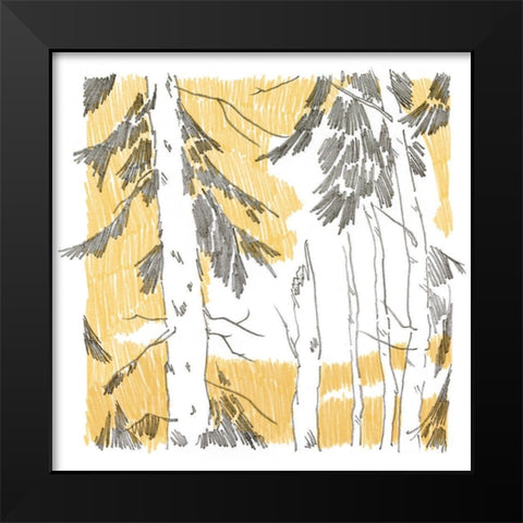 Northwood IV Black Modern Wood Framed Art Print by Green, Jacob