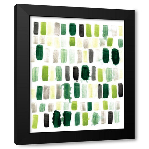 Jungle Palette I Black Modern Wood Framed Art Print with Double Matting by Vess, June Erica