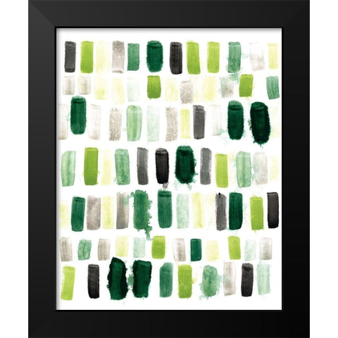 Jungle Palette I Black Modern Wood Framed Art Print by Vess, June Erica