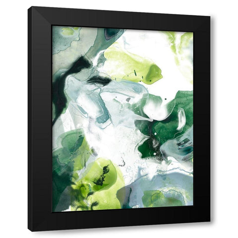 Jungle Marble I Black Modern Wood Framed Art Print with Double Matting by Vess, June Erica