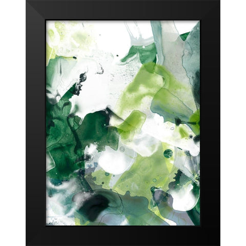 Jungle Marble II Black Modern Wood Framed Art Print by Vess, June Erica
