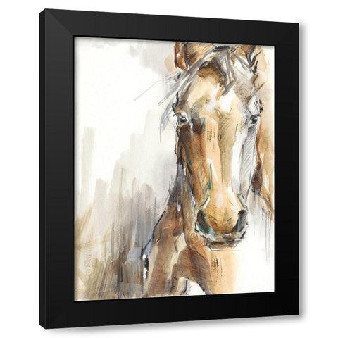 Gift Horse I Black Modern Wood Framed Art Print by Harper, Ethan