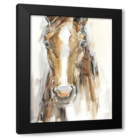 Gift Horse II Black Modern Wood Framed Art Print by Harper, Ethan