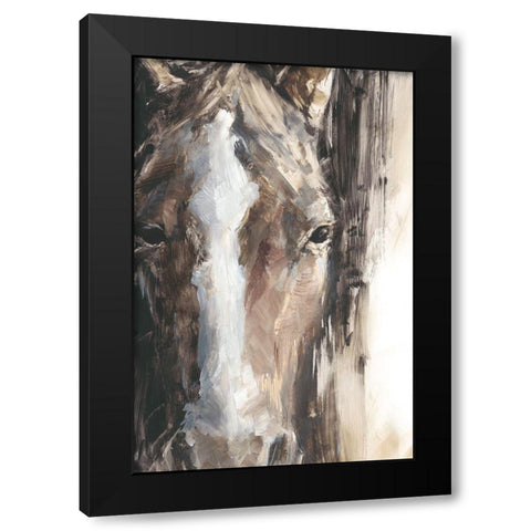 Cropped Equine Study II Black Modern Wood Framed Art Print by Harper, Ethan