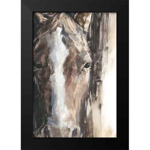 Cropped Equine Study II Black Modern Wood Framed Art Print by Harper, Ethan