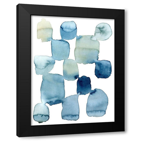 Beach Wash II Black Modern Wood Framed Art Print with Double Matting by Popp, Grace