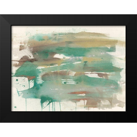 Mineral Splash I Black Modern Wood Framed Art Print by Goldberger, Jennifer