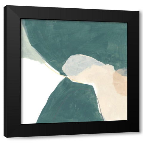 Tilt V Black Modern Wood Framed Art Print with Double Matting by Vess, June Erica