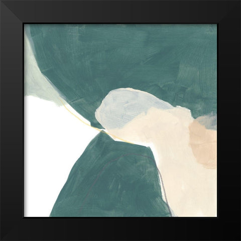Tilt V Black Modern Wood Framed Art Print by Vess, June Erica