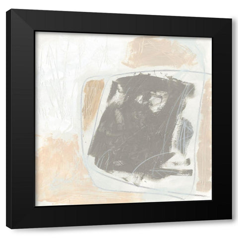 Glyph I Black Modern Wood Framed Art Print with Double Matting by Vess, June Erica