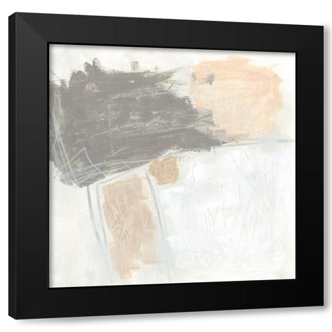 Glyph II Black Modern Wood Framed Art Print by Vess, June Erica