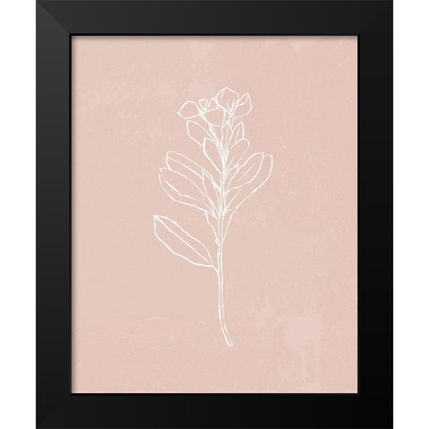 Blush Bloom I Black Modern Wood Framed Art Print by Warren, Annie