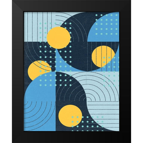 Moonlit Surf I Black Modern Wood Framed Art Print by Wang, Melissa