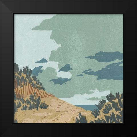 Hidden Dune II Black Modern Wood Framed Art Print by Green, Jacob