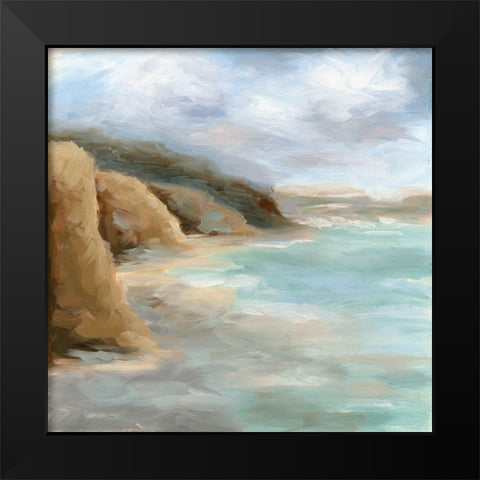 Morning Sun Black Modern Wood Framed Art Print by Keusder, Danusia