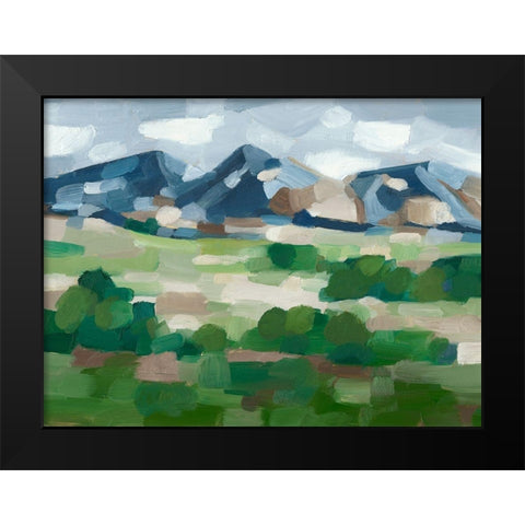 Blue Ridge Valley I Black Modern Wood Framed Art Print by Harper, Ethan