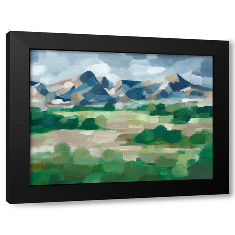 Blue Ridge Valley II Black Modern Wood Framed Art Print with Double Matting by Harper, Ethan