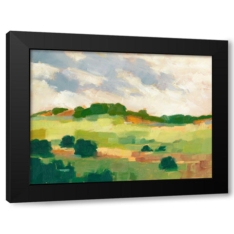 Scattered Trees II Black Modern Wood Framed Art Print by Harper, Ethan