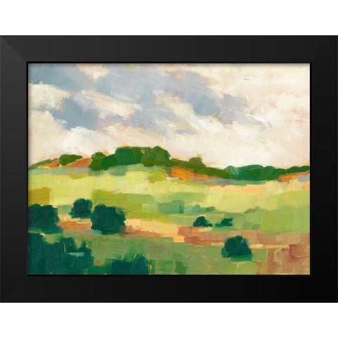 Scattered Trees II Black Modern Wood Framed Art Print by Harper, Ethan