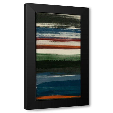 Lodge Strata I Black Modern Wood Framed Art Print by Vess, June Erica