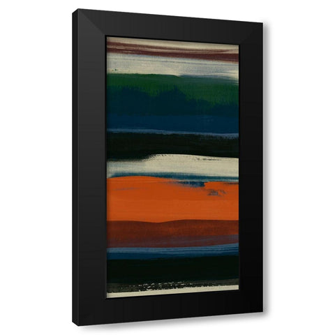Lodge Strata II Black Modern Wood Framed Art Print with Double Matting by Vess, June Erica