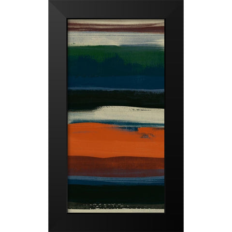 Lodge Strata II Black Modern Wood Framed Art Print by Vess, June Erica