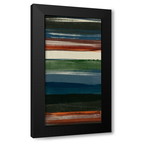 Lodge Strata IV Black Modern Wood Framed Art Print with Double Matting by Vess, June Erica