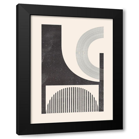 Unknown Space II Black Modern Wood Framed Art Print with Double Matting by Wang, Melissa