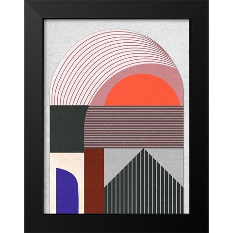 Sundown Meditation II Black Modern Wood Framed Art Print by Wang, Melissa