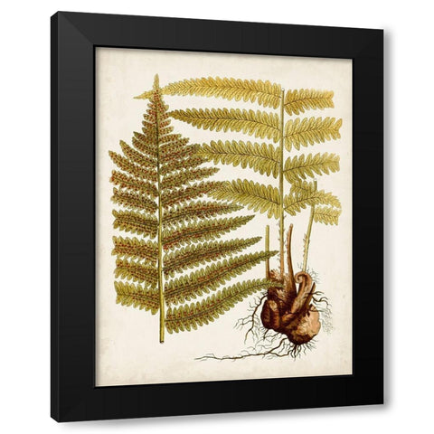 Vintage Charm IX Black Modern Wood Framed Art Print with Double Matting by Vision Studio