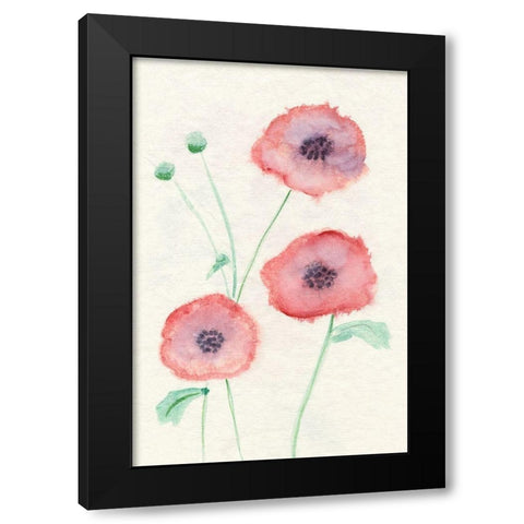 Petite Fleur I Black Modern Wood Framed Art Print by Ludwig, Alicia