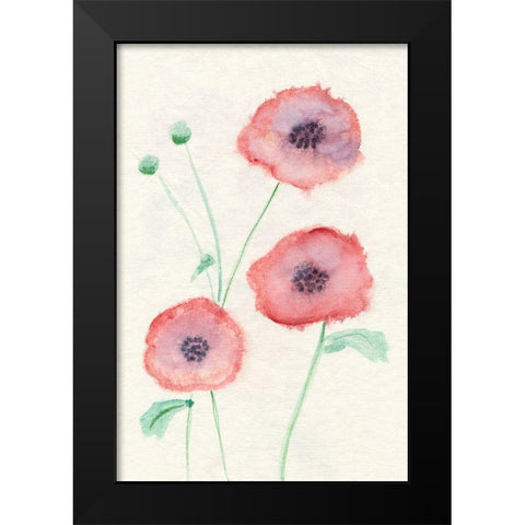 Petite Fleur I Black Modern Wood Framed Art Print by Ludwig, Alicia