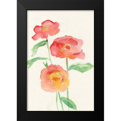 Petite Fleur II Black Modern Wood Framed Art Print by Ludwig, Alicia