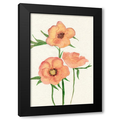 Petite Fleur IV Black Modern Wood Framed Art Print by Ludwig, Alicia
