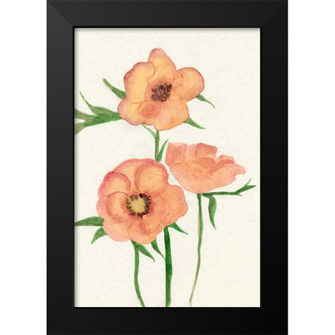 Petite Fleur IV Black Modern Wood Framed Art Print by Ludwig, Alicia