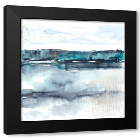 View Across the Lake II Black Modern Wood Framed Art Print by Goldberger, Jennifer