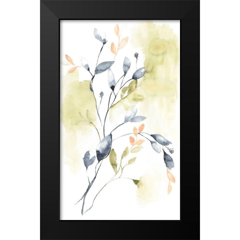 Sweet Leaves II Black Modern Wood Framed Art Print by Goldberger, Jennifer