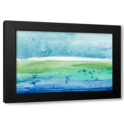 Go Lightly II Black Modern Wood Framed Art Print with Double Matting by Ludwig, Alicia