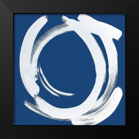 Custom Intersection in Indigo II Black Modern Wood Framed Art Print by Jerry, Alison