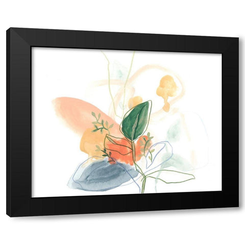 Abstracted Bouquet II Black Modern Wood Framed Art Print by Vess, June Erica