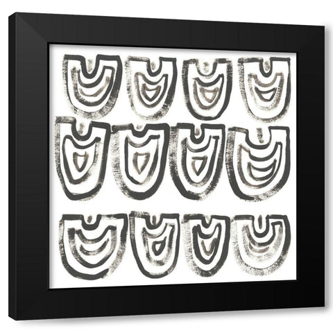 Mixed Signals VIII Black Modern Wood Framed Art Print with Double Matting by Vess, June Erica