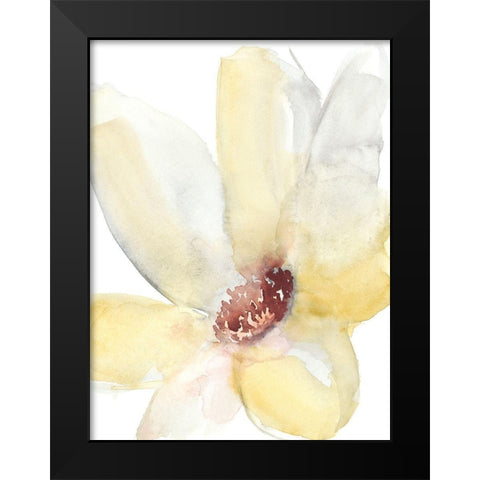 Lush Flower II Black Modern Wood Framed Art Print by Goldberger, Jennifer