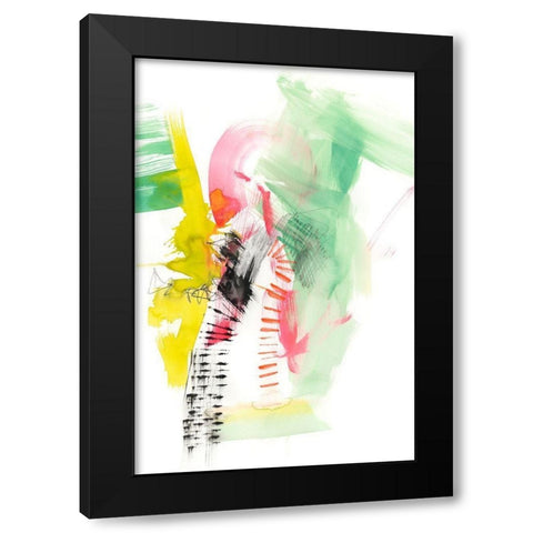 Neon Playground I Black Modern Wood Framed Art Print by Goldberger, Jennifer