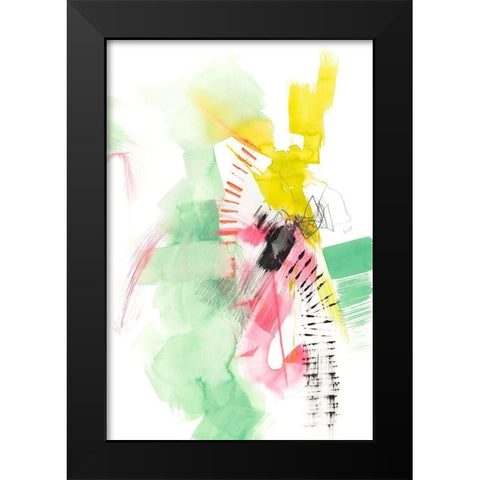 Neon Playground II Black Modern Wood Framed Art Print by Goldberger, Jennifer