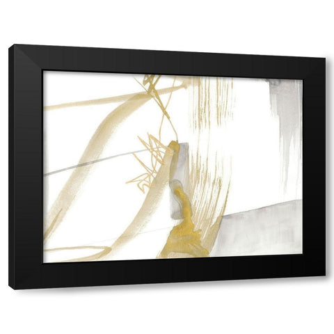 Gold and Grey Exploration VI Black Modern Wood Framed Art Print with Double Matting by Goldberger, Jennifer