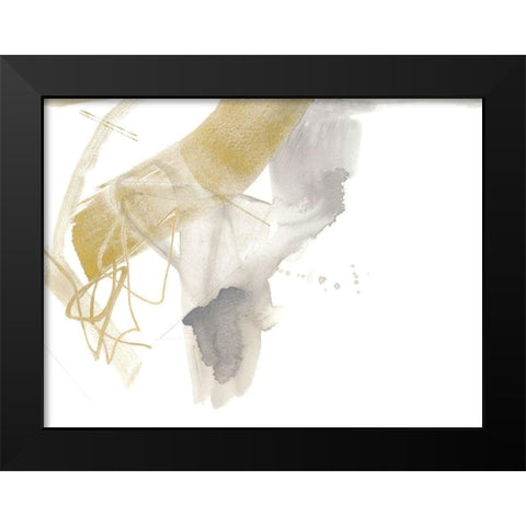 Gold and Grey Exploration IX Black Modern Wood Framed Art Print by Goldberger, Jennifer