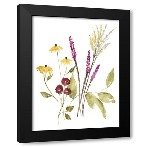 Fall Bouquet II Black Modern Wood Framed Art Print by Goldberger, Jennifer