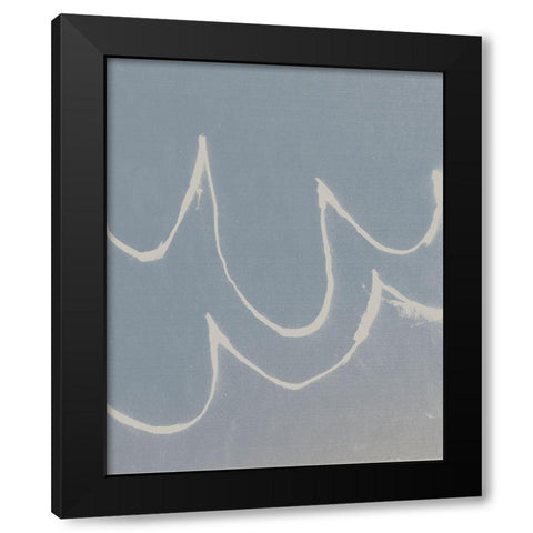 Sailing Scrawl II Black Modern Wood Framed Art Print with Double Matting by Green, Jacob