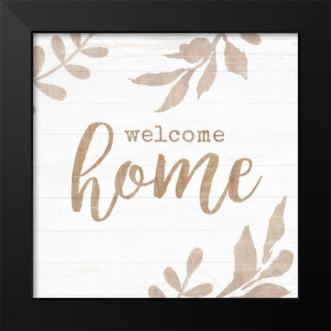 Shiplap Sentiment I Black Modern Wood Framed Art Print by Borges, Victoria